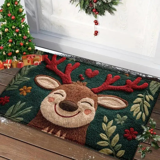 Felpudo decorativo navideño